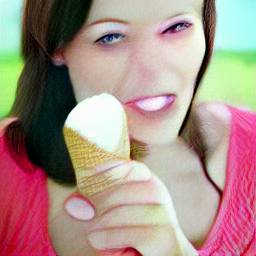 Write a story about self-control as a woman struggles (victoriously!) with her love of ice cream